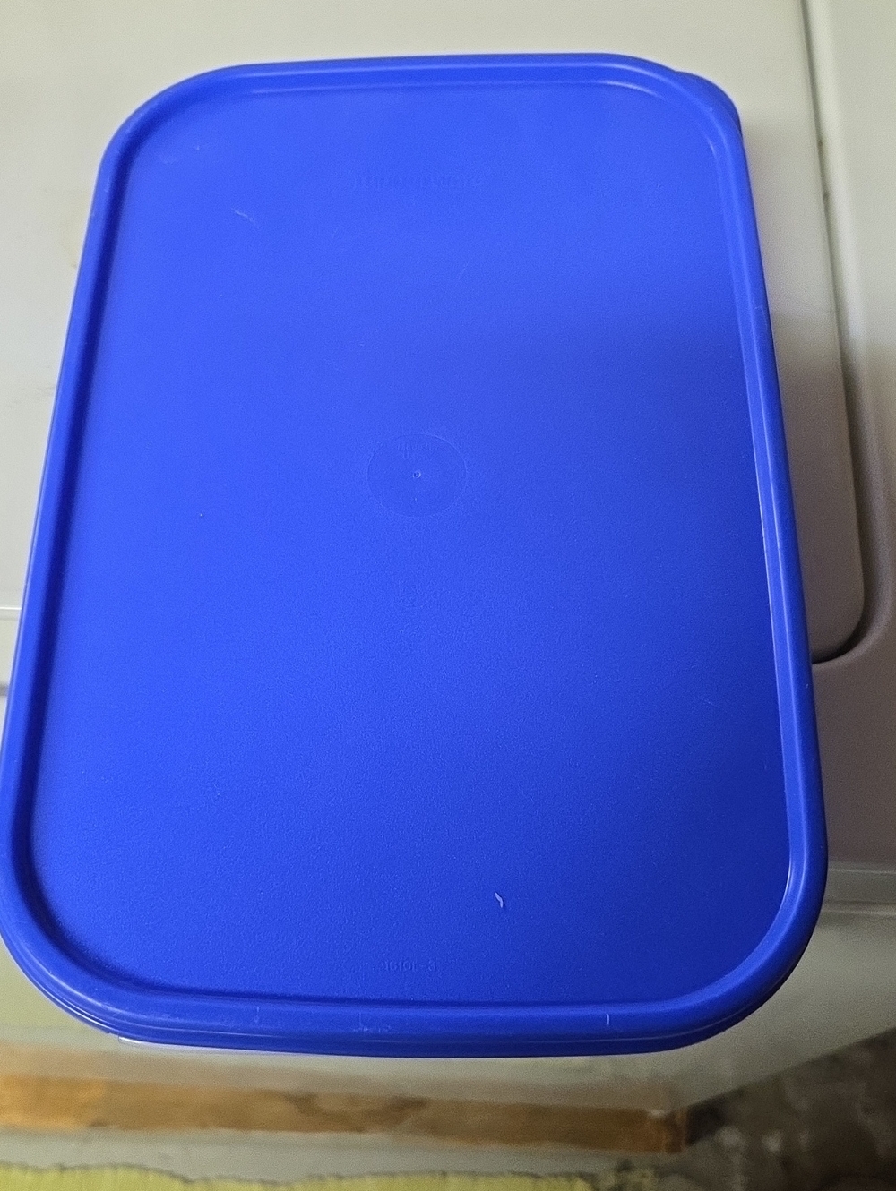 Tupperware Blue Rectangular Food Storage Lid